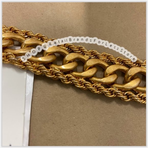 ZARA METALLIC GOLD LINK METAL CHAIN BELT main image 4